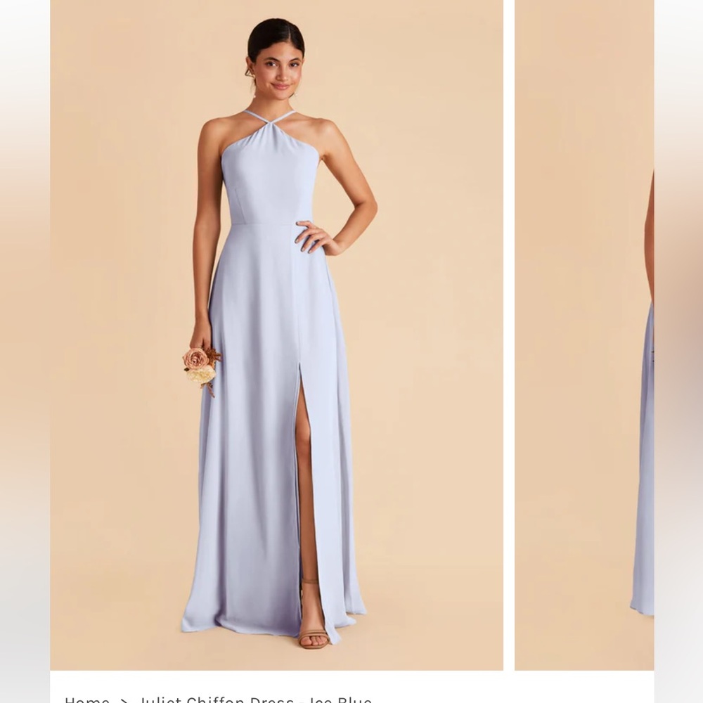 NWT Birdy Grey Juliet Dress Chiffon ICE BLUE Size MEDIUM